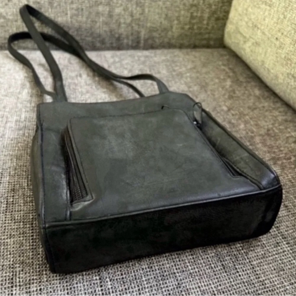 Rosetti Black Leather Mini Shoulder Bag